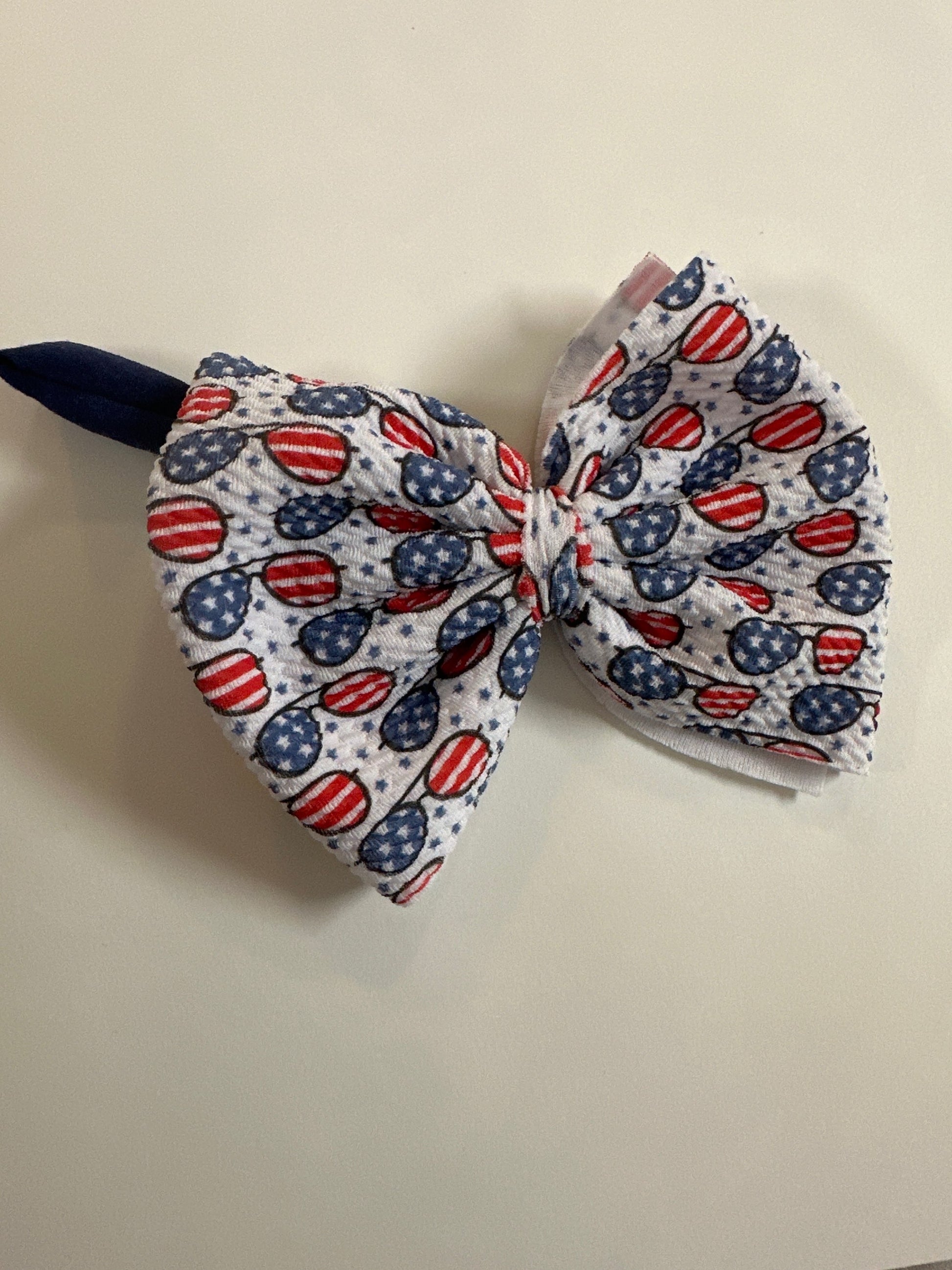 Fourth of July Glasses Bow image 0