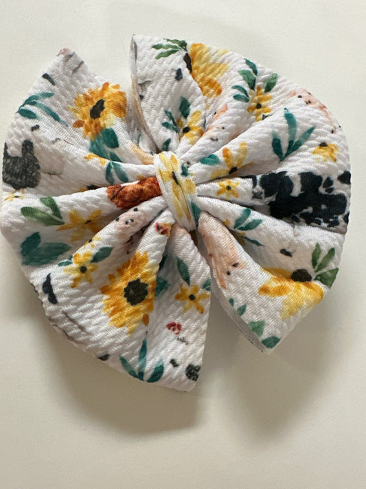 Floral Cow Bow image 0