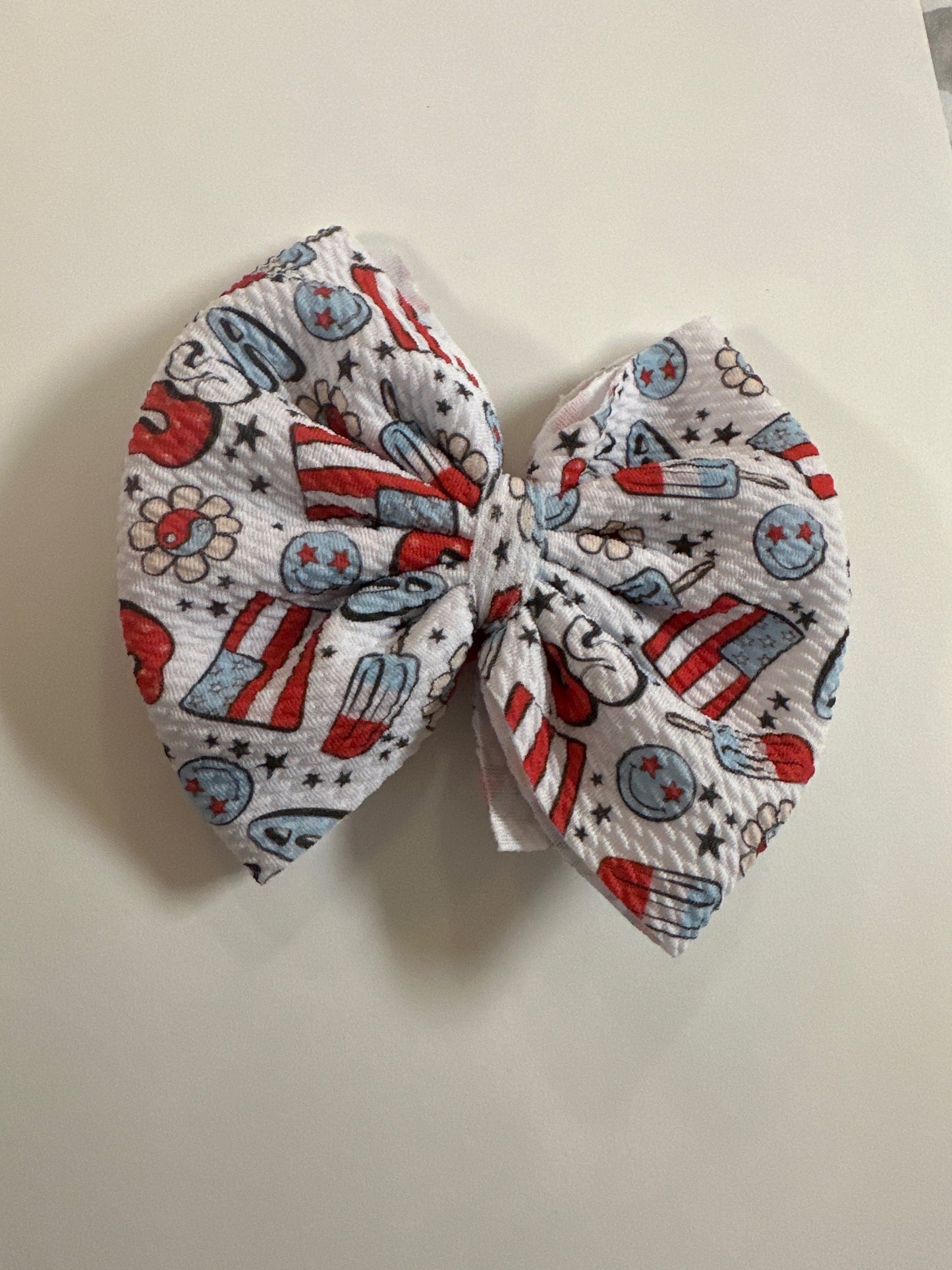 Popsicles Fourth of July Bow image 0