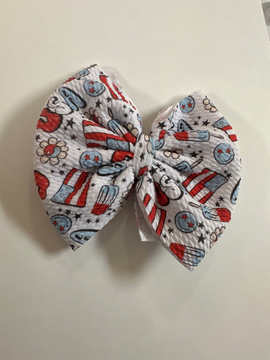 Popsicles Fourth of July Bow image 0
