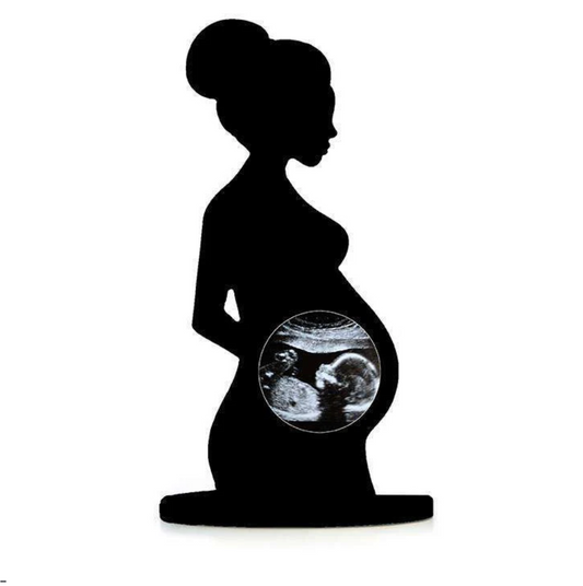 Wooden Silhouette Ultrasound Frame image 0