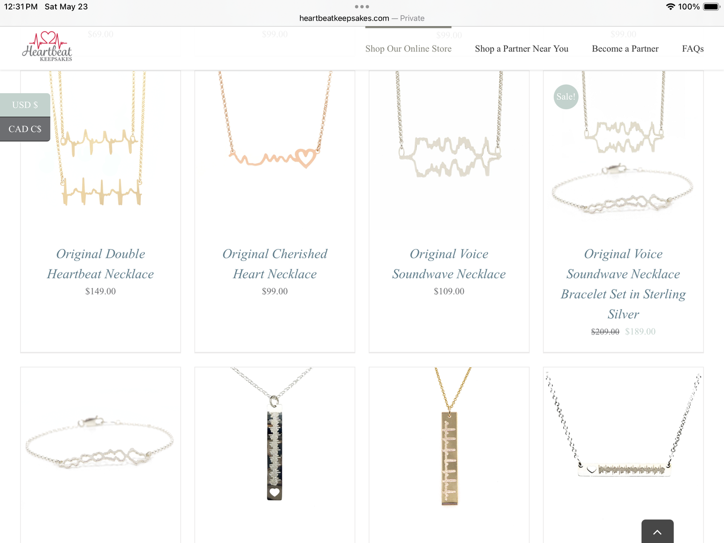 Heartbeat Keepsake Jewelry