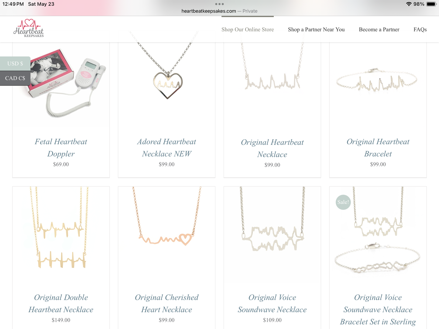 Heartbeat Keepsake Jewelry