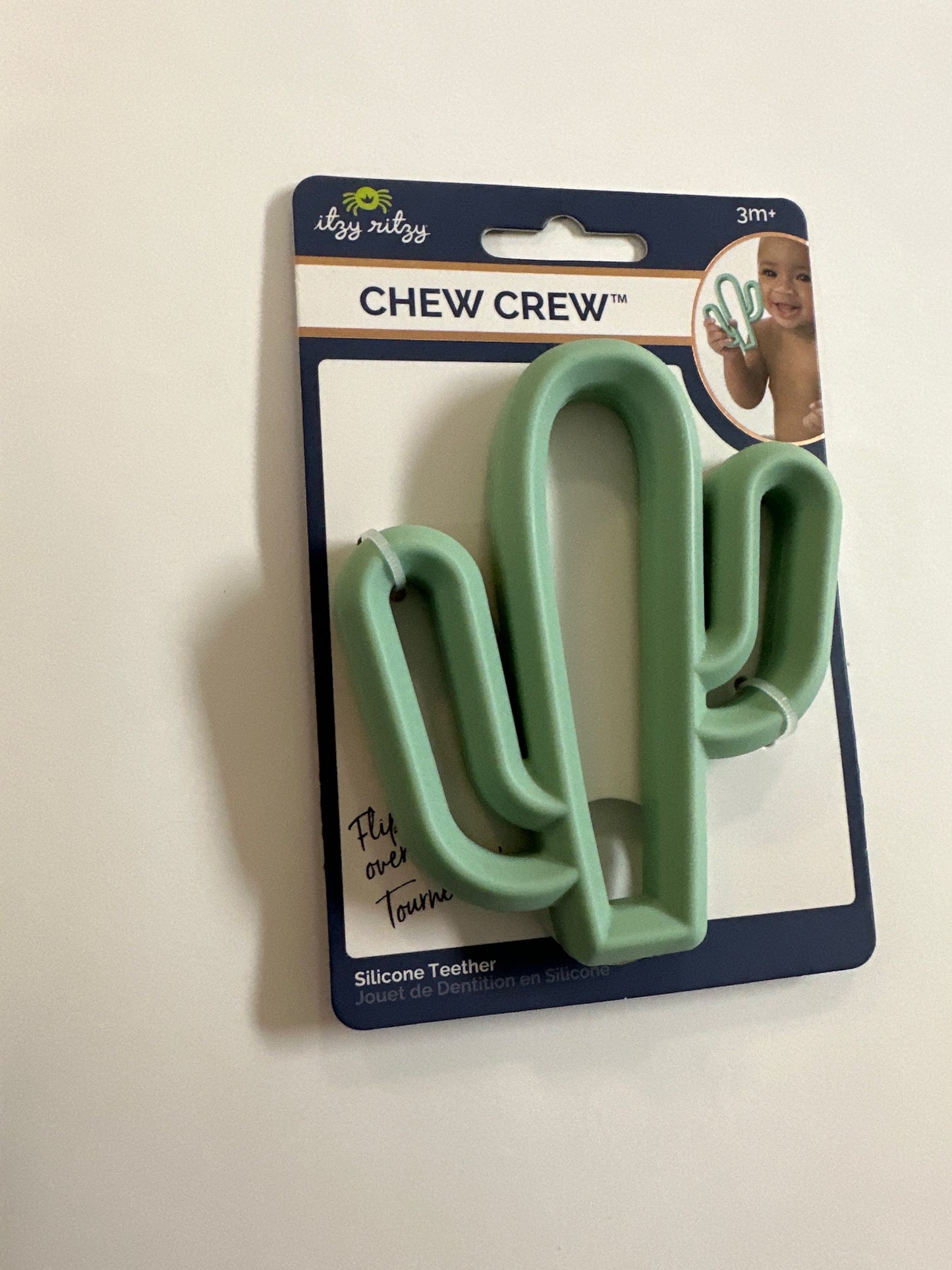 Itzy Ritzy Chew Crew Cactus image 0