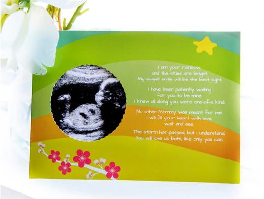 Ultrasound Card for Rainbow Baby image 0