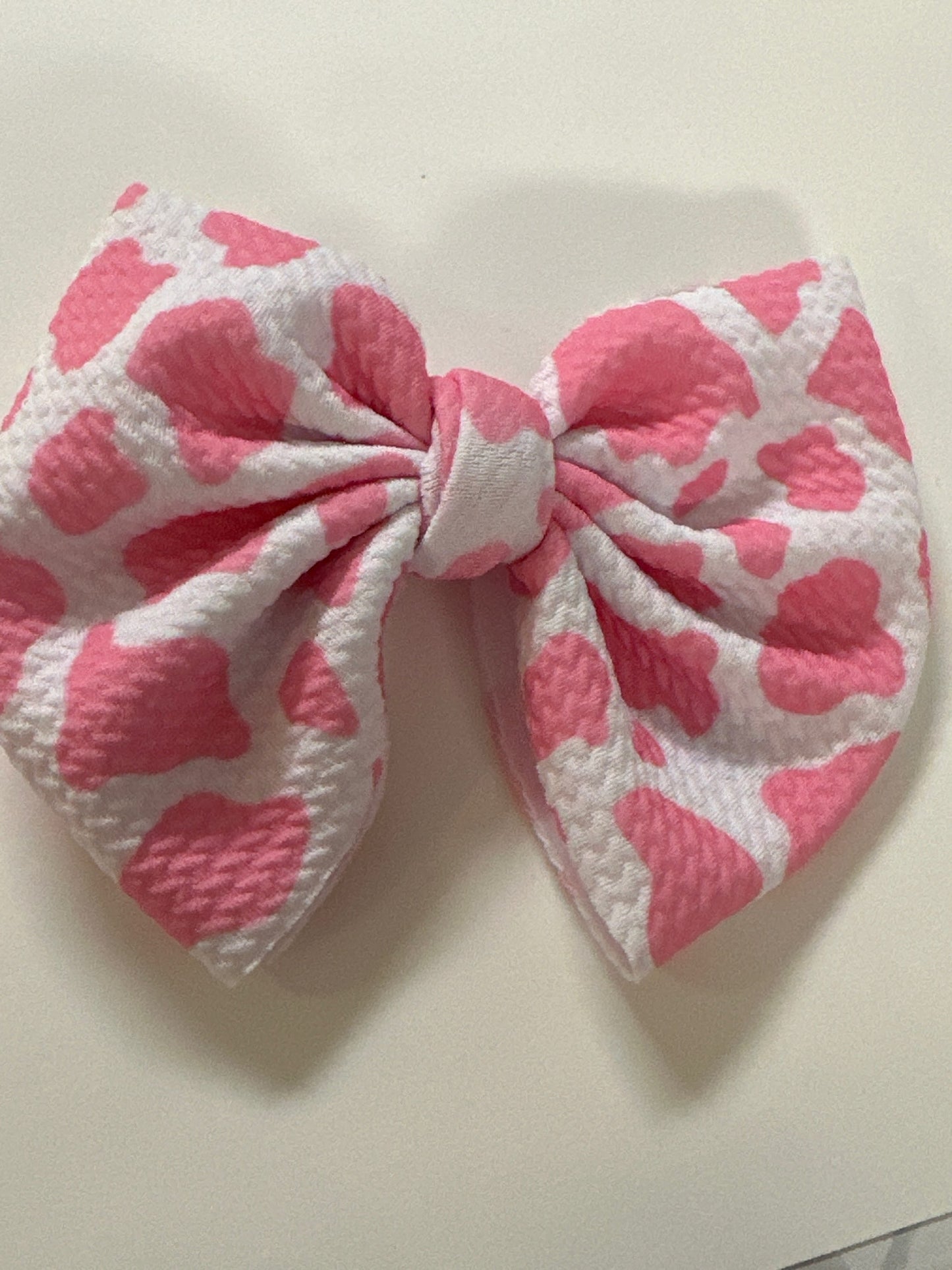 Pink Cow Bow  image 0
