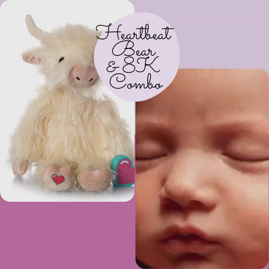 Heartbeat Bear + 8K Ultrasound Photo Combo